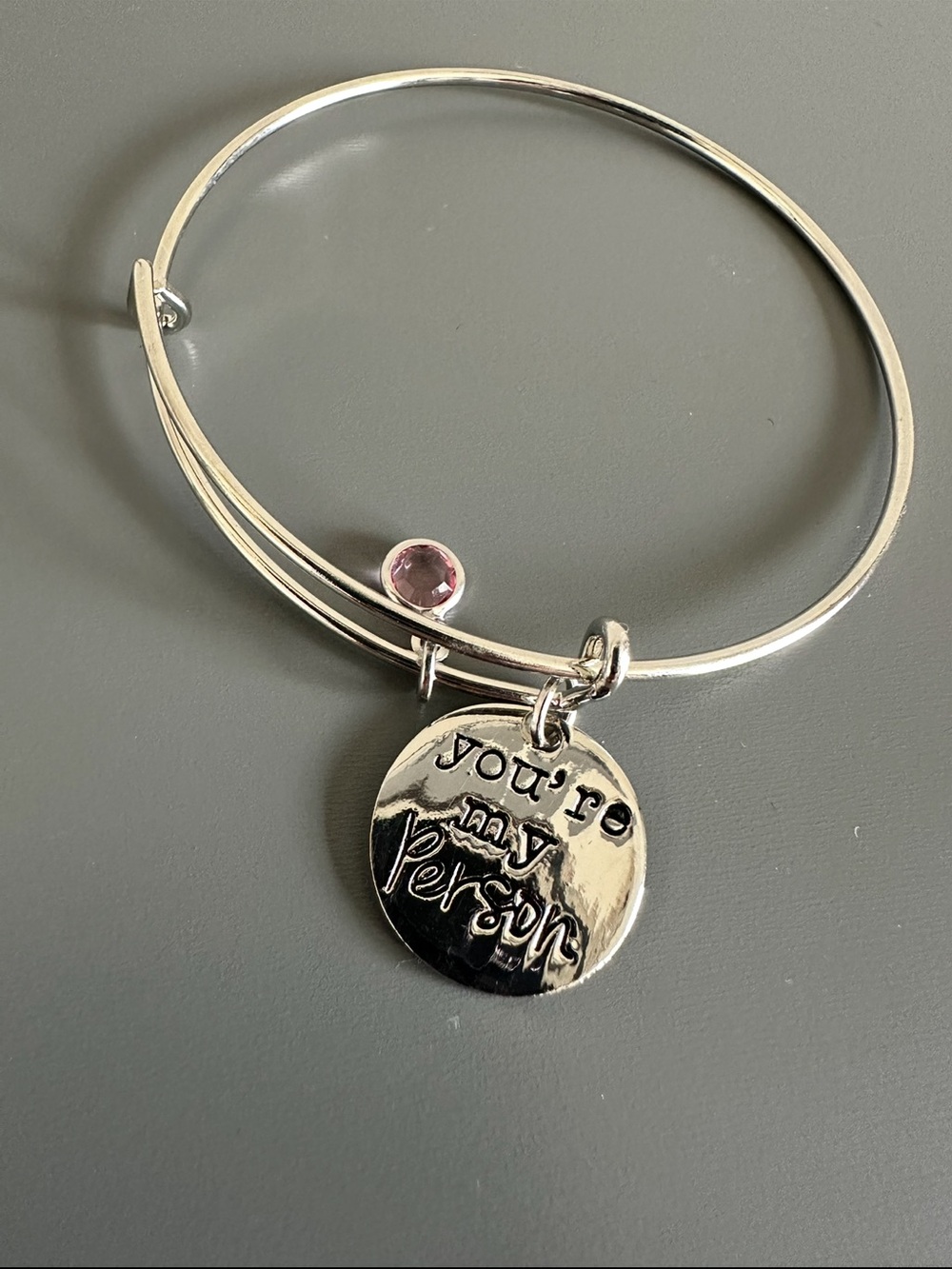 Alex and Ani “You Are My Person” Silver Bangle Bracelet